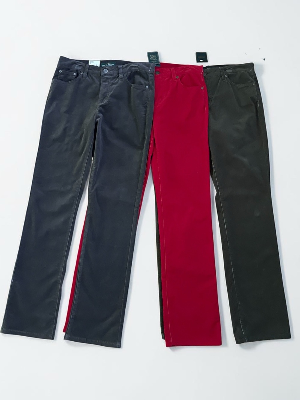 NWT Ralph Lauren Corduroy Pants Lot Size 10 Bundle 3 Pairs
